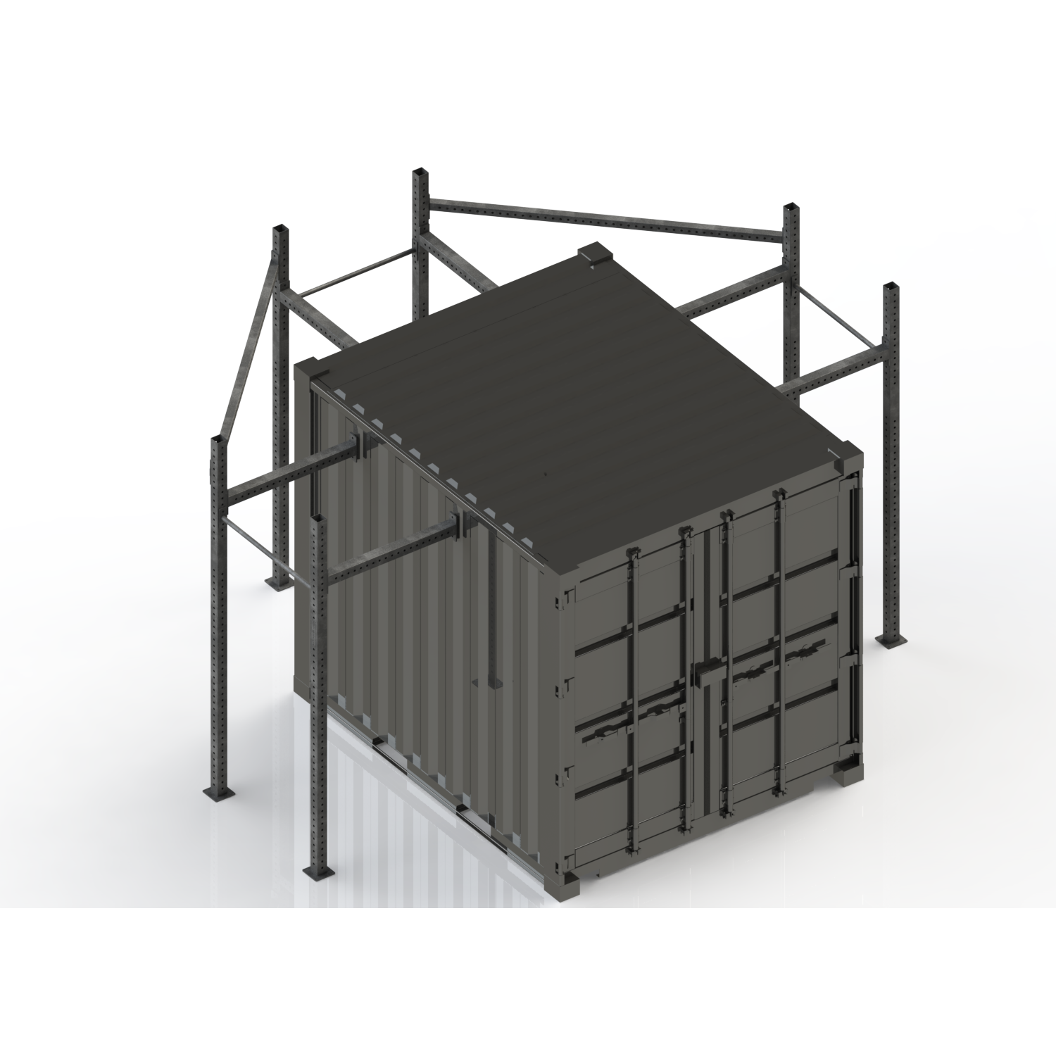 Service de création de plan 3D de votre rack container