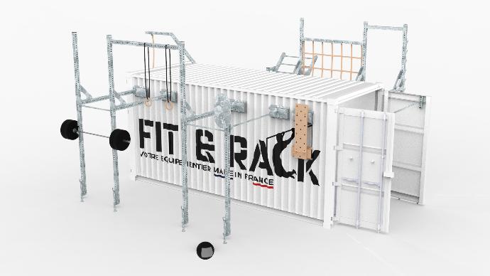 Service de modélisation 3D de rack conteneur 20 pieds