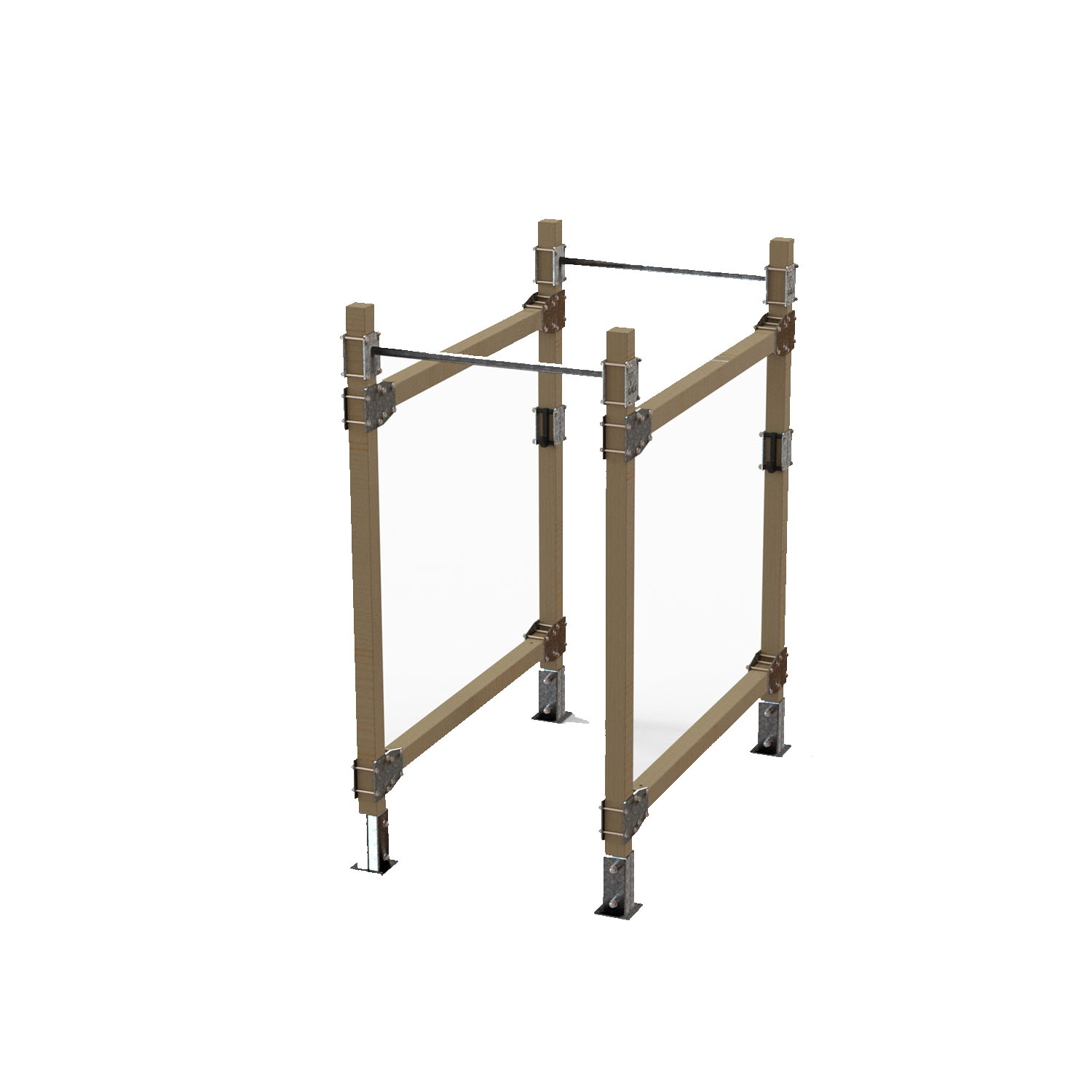 Cage de cross-training et musculation en bois