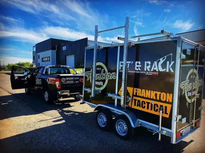 Rack Remorque Frankton Mobile Conception sur-mesure rack nomade