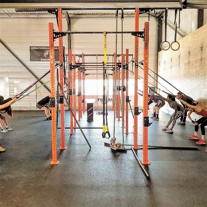 Rack plain pied collectif - CrossFit Pleasure