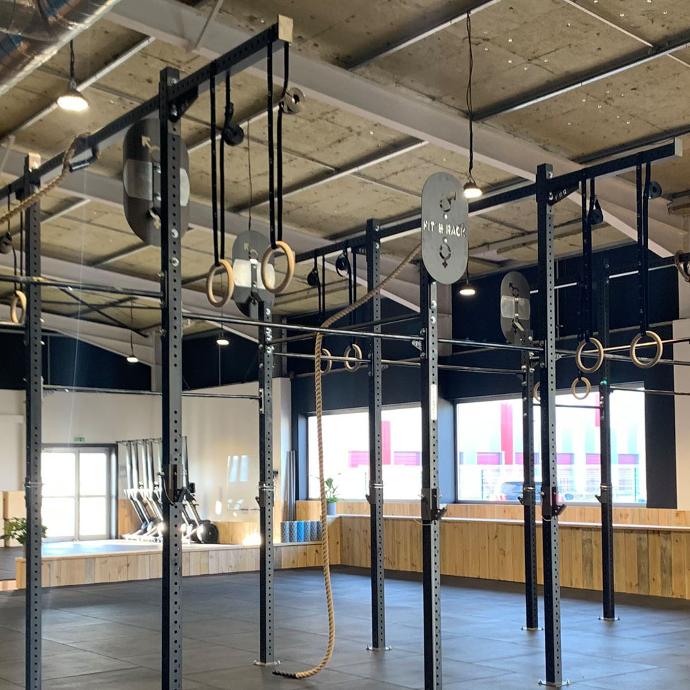 Racks et Cages Cross-Training plains pieds installation en intérieur