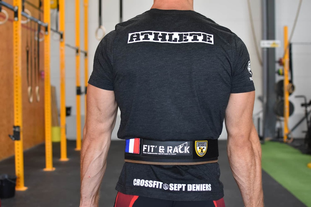 Ceinture d'haltérophilie ELEMENT verte VERY BAD WOD