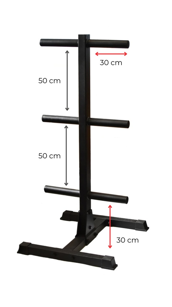 Stockage en épi de Poids de musculation (Ø 50 mm)