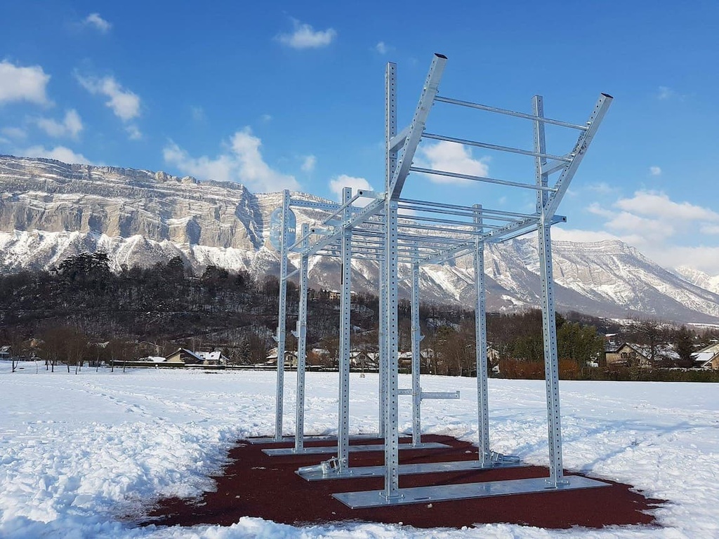 Pont de Singe Incliné - Rack extérieur street workout