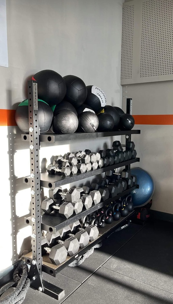 Rack de stockage matériel cross training - L'Appart Fitness Talence