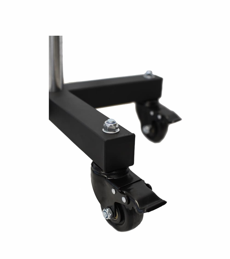 Tige de stockage de poids de musculation sur roulette