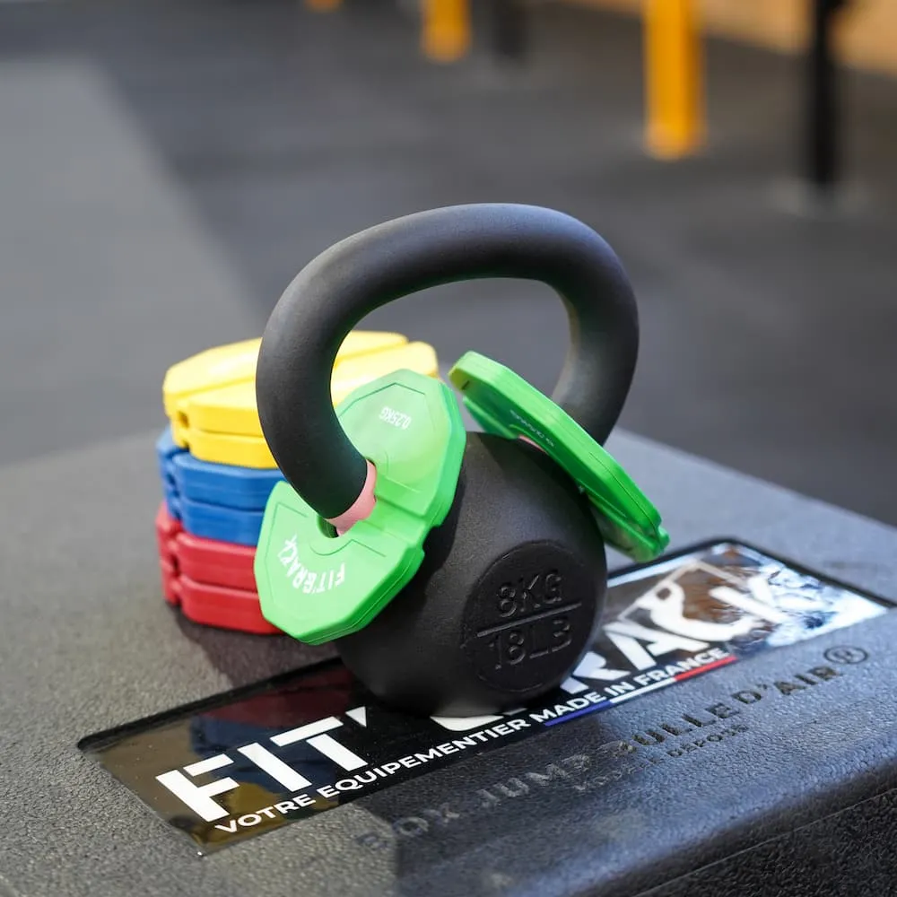 Disque en caoutchouc pour ajuster kettlebell et haltère