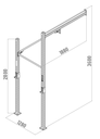 Rack Aximus I.V / Mesure 1 poste - Composition et dimensions