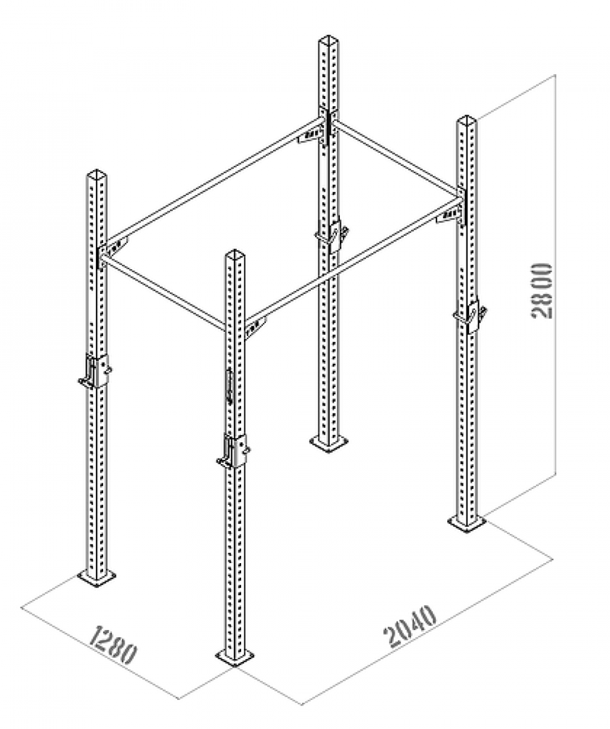 Cotis I - Dimensions rack personnalisable