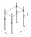 Cotis I - Dimensions rack personnalisable