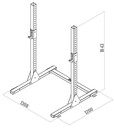 Rack compact Tarvos - Dimensions - Renforcement musuclaire