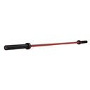 Barre Olympique 15KG Résistance 1300 MPa - Signature Athlète Rouge