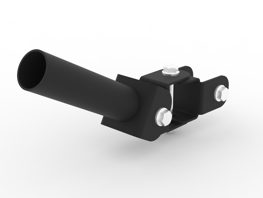 [LMB-080-N] Landmine Musculation - Fixation Rack (Competition - 8cm x 8cm, Noire Grain Fin)