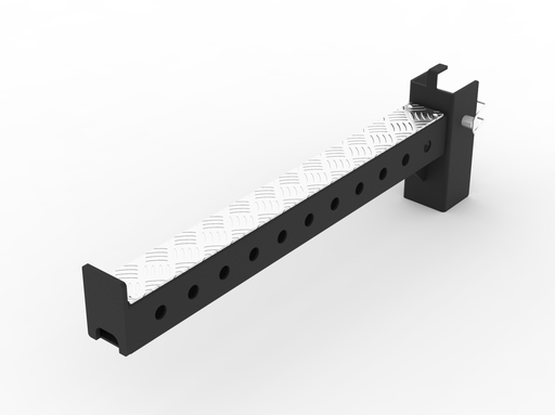 [BDS-060-N] Barre de Sécurité (Entrainement - 6cm x 6cm, Noire Grain Fin)