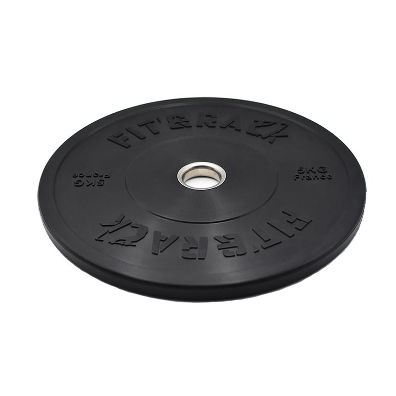[POH-050] Poids Olympiques - Noir Mat - Home (5KG - Noir Ecriture Moulé)