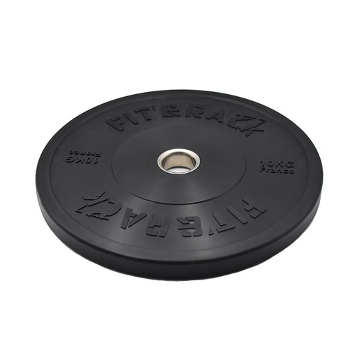 [POH-100] Poids Olympiques - Noir Mat - Home (10KG - Noir Ecriture Moulé)