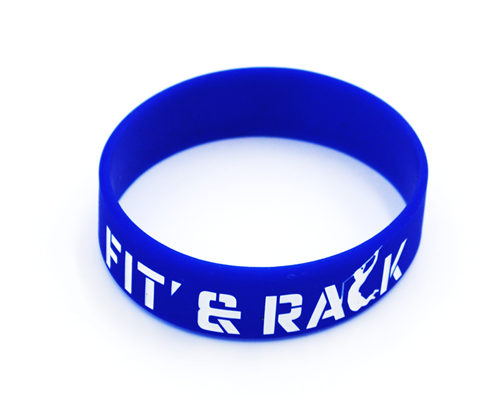 [BRA-001] Bracelet Silicone - FIT' & RACK (Bleu)