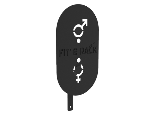 [CWB-020-N] Cible WallBall H/F (Noire Grain Fin)