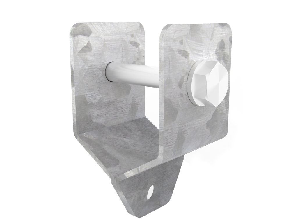 [ACM-060-G] Accroche Matériel (Entrainement - 6cm x 6cm, Galvanisation Brut)