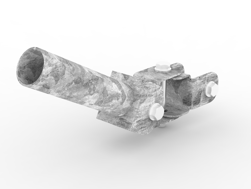 [LMB-060-G] Landmine Musculation - Fixation Rack (Entrainement - 6cm x 6cm, Galvanisation Brut)