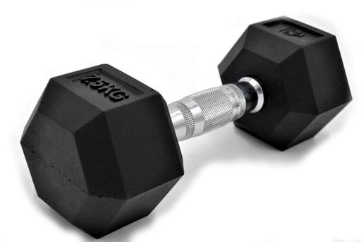 [HTR-075] Haltère Hexagonale Poignée Chromée Dumbbell - 1 à 50 kg (7,5KG)