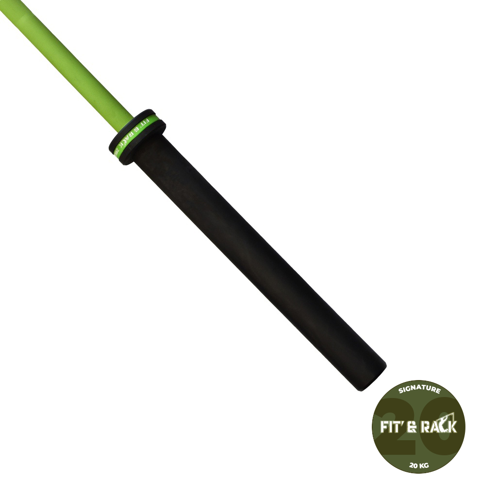 [BAS-120] Barre Olympique 20KG Cerakote - Signature (Vert)