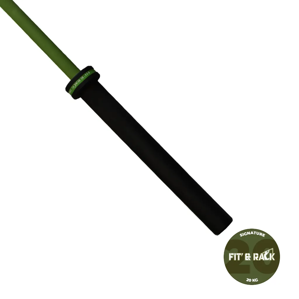[BAS-620] Barre Olympique 20KG Cerakote - Signature (Kaki)