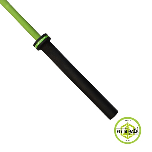 [BAS-120] Barre Olympique 20KG - Signature (Vert By Willy)