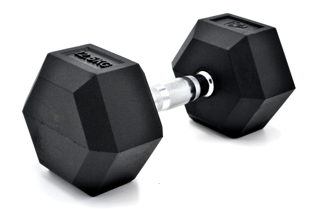 Haltère Hexagonale Poignée Chromée Dumbbell - 1 à 50 kg