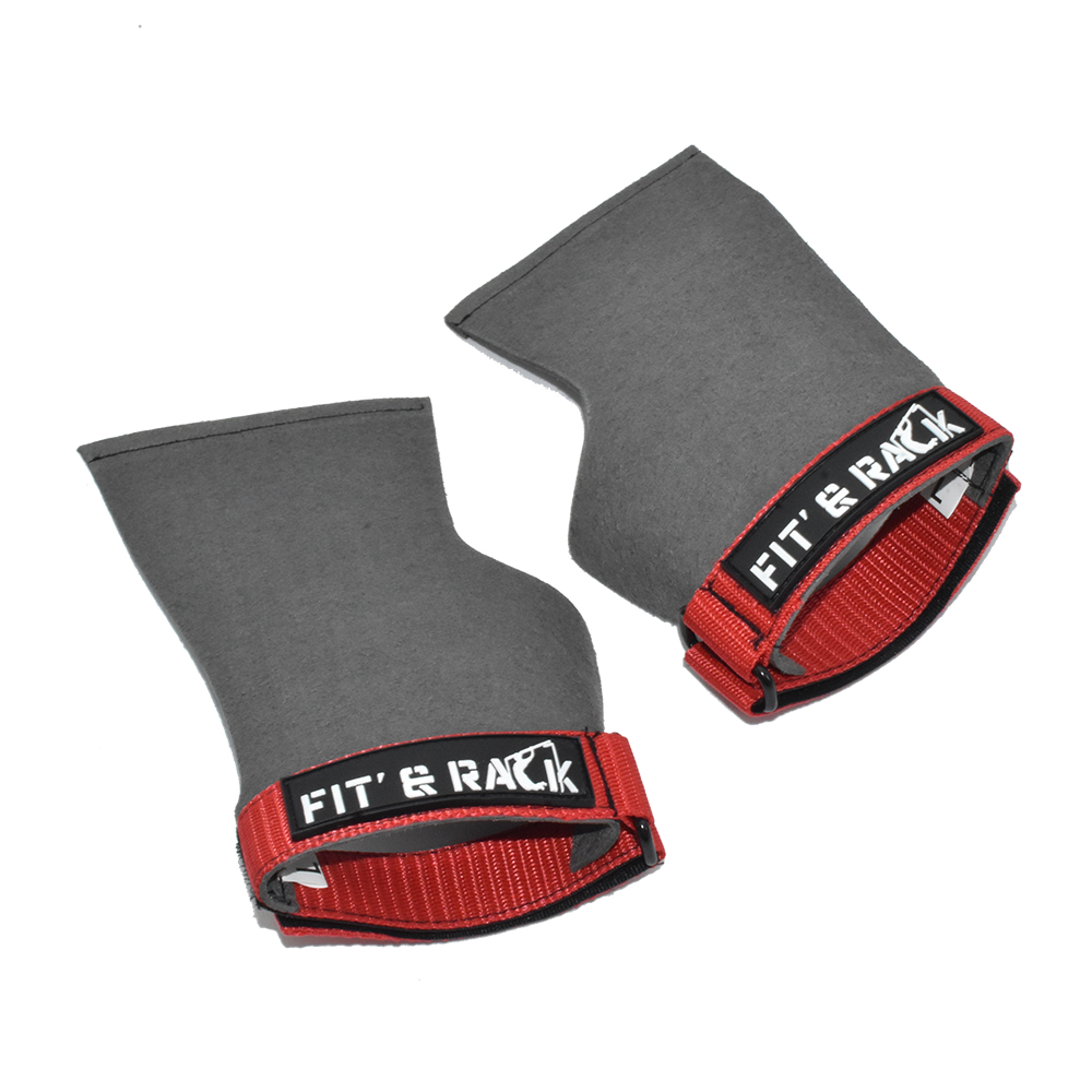 [MAN-002] Maniques de gym - Grise - Similicuir (M)