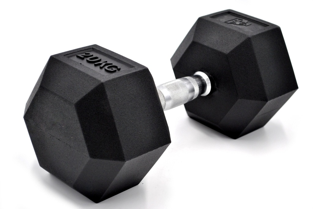 Haltère Hexagonale Poignée Chromée Dumbbell - 1 à 50 kg