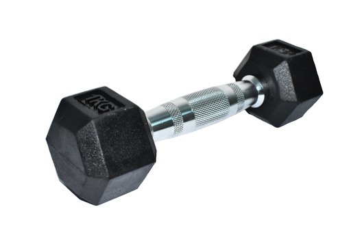 [HTR-010] Haltère Hexagonale Poignée Chromée Dumbbell - 1 à 50 kg (1KG)
