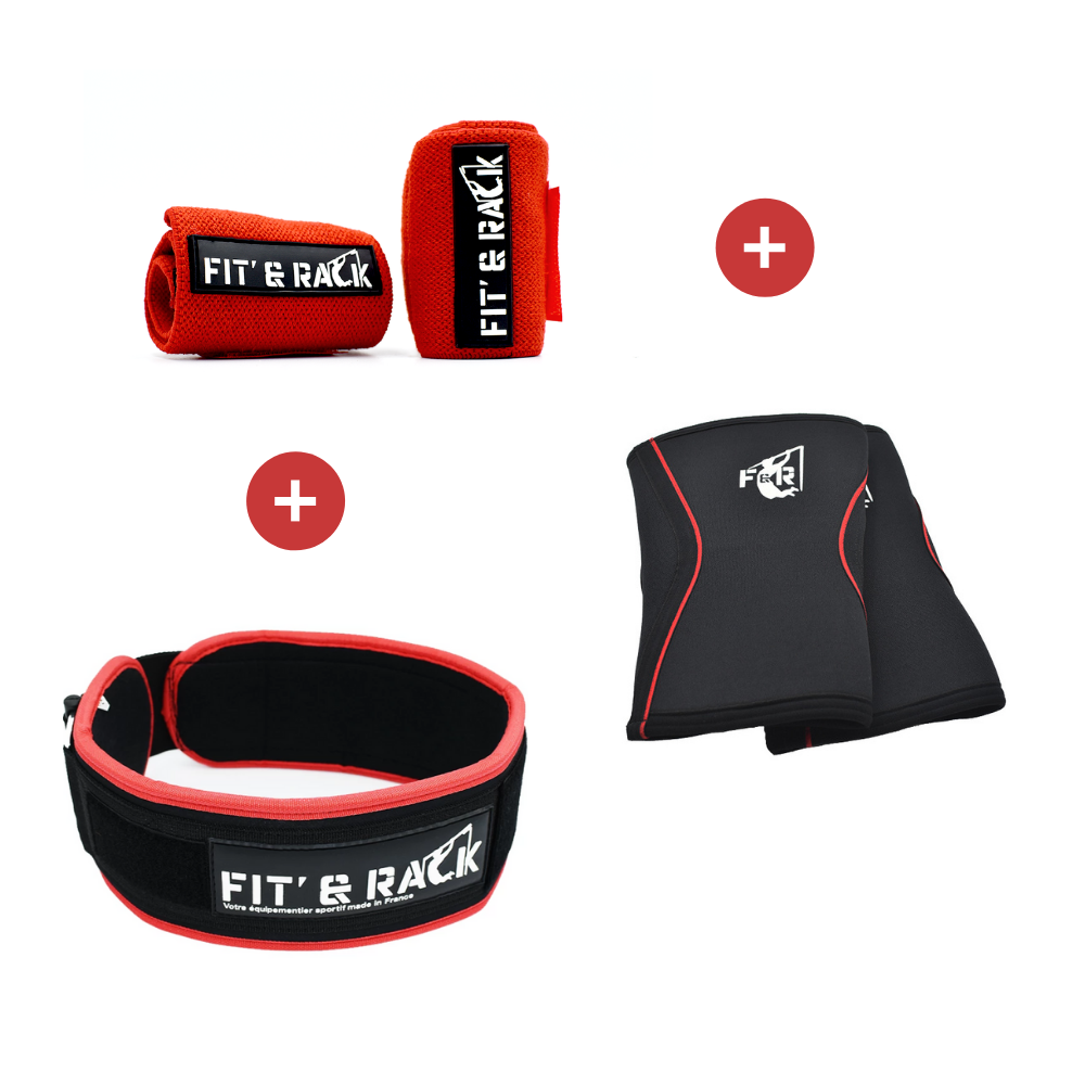 [PPA-SXS-R] Pack Protection athlète (Rouge, S, XS)