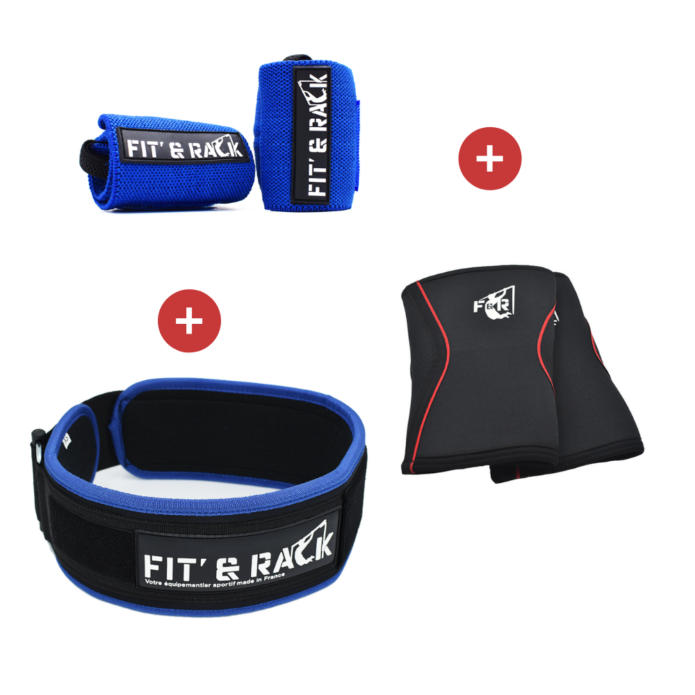 [PPA-LM-B] Pack Protection athlète (Bleu, L, M)