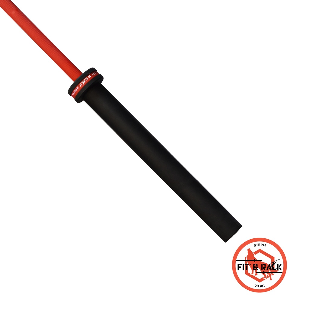[BAS-020] Barre Olympique 20KG Cerakote - Signature (Rouge)