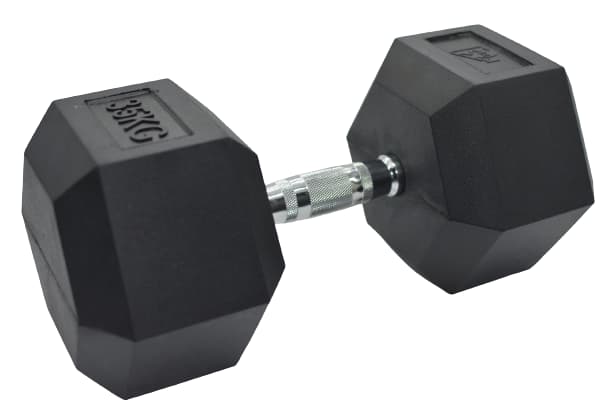 Haltère Hexagonale Poignée Chromée Dumbbell - 1 à 50 kg