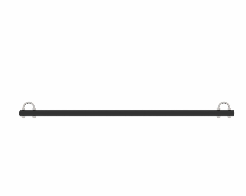 [TRA-110-N] Barre Trapèze suspendue - 1m10 (Noire Grain Moyen, Sans sangles)