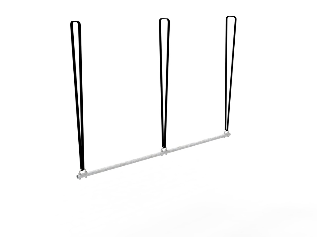 [TRA-180-G] Barre Trapèze suspendue - 1m80 (Galvanisation Brut, Sans sangles)