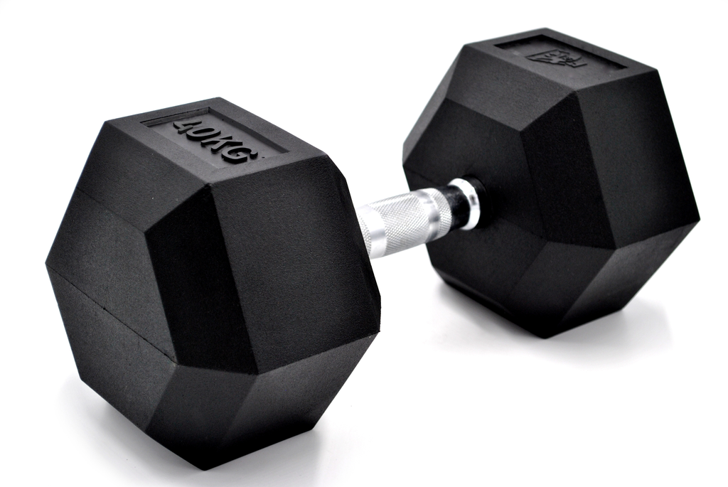 Haltère Hexagonale Poignée Chromée Dumbbell - 1 à 50 kg