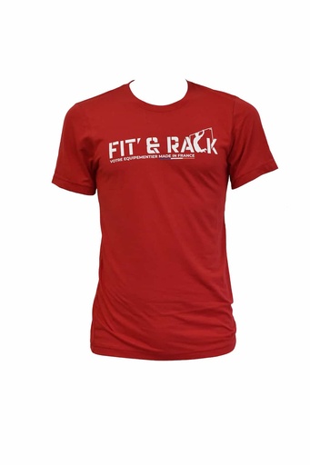 [TSH-035] T-Shirt FIT' & RACK (S, Rouge)