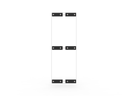 Kit Fixation Mur HSPU (Mur non inclus)