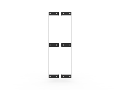 [FIX-HSPU-N] Kit Fixation Mur HSPU (Mur non inclus) (Noire Grain Fin)