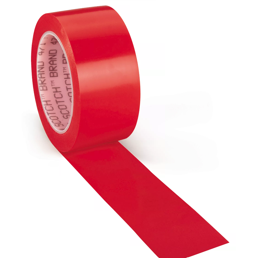 [PVC-050-R] Scotch PVC 50mmx33m (Rouge)