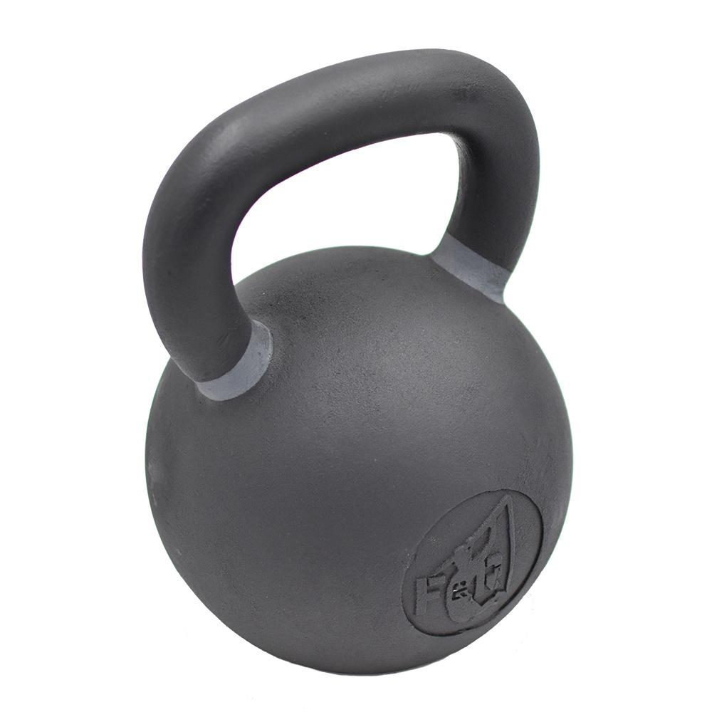 Kettlebell Entraînement Fonte Noir à liseré - 4 à 40 kg