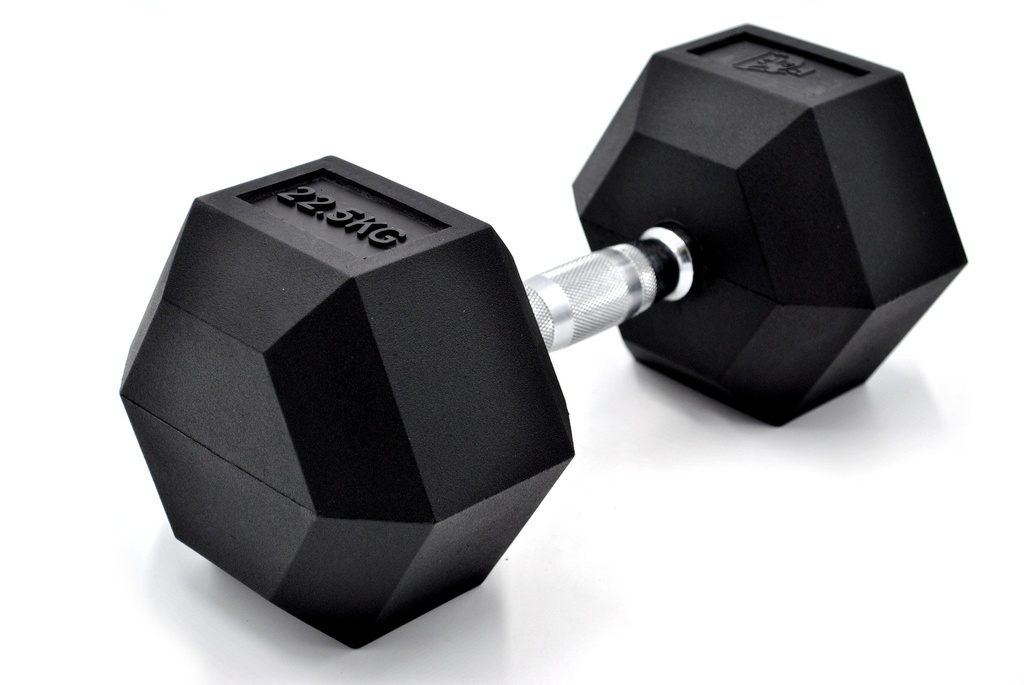 Haltère Hexagonale Poignée Chromée Dumbbell - 1 à 50 kg