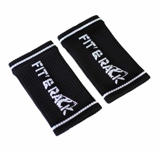 [BRE-001] Bandes de poignets souples - Bracelets éponge (Noir)