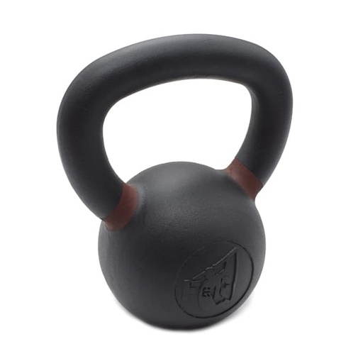 [KBE-100] Kettlebell Entraînement Fonte Noir à liseré - 4 à 40 kg (10KG - Liseré Marron)