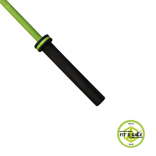 [BAS-115] Barre Olympique 15KG - Signature (Vert By Willy)