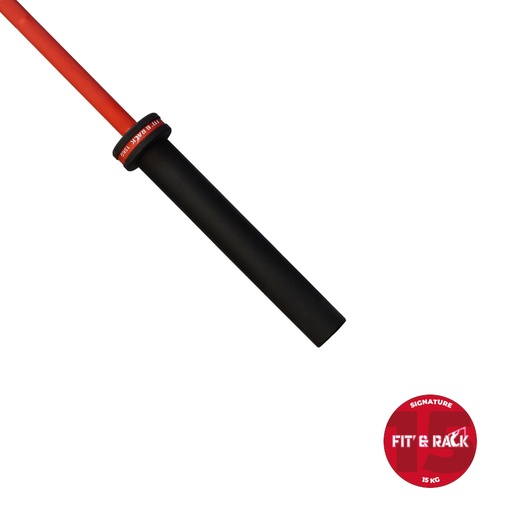 [BAS-015] Barre Olympique 15KG Cerakote - Signature (Rouge)